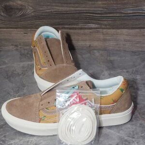 New Comfycrush Old‎ Skool Fatal Floral Golden Brown Sneakers